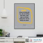 Tranh động lực trang trí văn phòng làm việc - Hãy sống mà không giả tạo, yêu mà không phụ thuộc (Drake) - DL182
