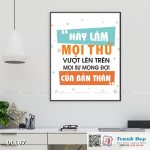 Tranh động lực trang trí phòng làm việc - Hãy làm mọi thứ vượt lên trên mọi sự mong đợi của bản thân - DL187