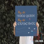 Tranh động lực trang trí phòng làm việc - Thay đổi thói quen, Thay đổi cuộc đời - DL188 - Ảnh 3