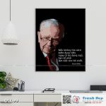 Tranh động lực trang trí phòng làm việc - Nếu không tìm cách kiếm được tiền (Warren Buffett) - DL199