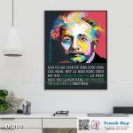 Tranh động lực trang trí phòng làm việc - Bạn có hai cách để sống cuộc sống của mình (Albert Einstein) - DL200