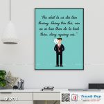 Tranh động lực trang trí phòng làm việc - Sợ nhất là cả đời tầm thường, không tiến thủ - DL201
