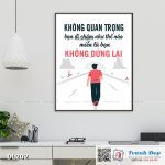 Tranh động lực trang trí phòng làm việc - Không quan trọng bạn đi chậm như thế nào, miễn là bạn không dừng lại - DL202