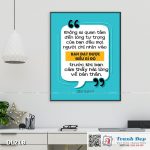 Tranh động lực trang trí phòng làm việc - Không ai quan tâm đến lòng tự trọng của bạn đâu (Bill Gates) - DL218