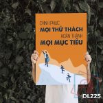 Tranh động lực trang trí phòng làm việc - Chinh phục mọi thử thách, hoàn thành mọi mục tiêu - DL225 - Ảnh 3
