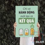 Tranh động lực trang trí phòng làm việc - Chỉ có hành động mới tạo ra kết quả - DL227 - Ảnh 3