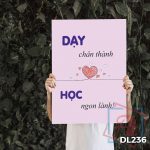 Tranh động lực trang trí phòng làm việc - Dạy chân thành. Học ngon lành! - DL236 - Ảnh 3
