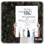 Tranh động lực trang trí phòng làm việc - Khi bạn đang mơ thì người khác đang nỗ lực - DL240 - Ảnh 3