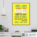 Tranh động lực trang trí phòng làm việc - Hãy làm thật tốt những gì bạn có thể - DL275