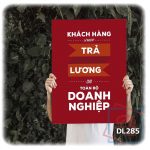 Tranh động lực trang trí phòng làm việc - Khách hàng là người trả lương cho toàn bộ doanh nghiệp - DL285 - Ảnh 3