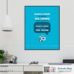 Tranh động lực trang trí phòng làm việc - Khách hàng là người trả lương cho chúng ta - DL313