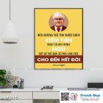 Tranh động lực trang trí phòng làm việc - Nếu không tìm được cách kiếm được tiền (Warren Buffett) - DL315