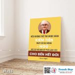 Tranh động lực trang trí phòng làm việc - Nếu không tìm được cách kiếm được tiền (Warren Buffett) - DL315 - Ảnh 3