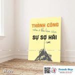 Tranh động lực trang trí phòng làm việc - Thành công nằm ở bên kia của sự sợ hãi - DL320 - Ảnh 3