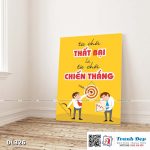 Tranh động lực trang trí phòng làm việc - Từ chối thất bại là từ chối chiến thắng - DL326 - Ảnh 3