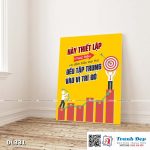 Tranh động lực trang trí phòng làm việc - Hãy thiết lập mục tiêu và đảm bảo mọi thứ đều tập trung vào vị trí đó - DL331 - Ảnh 3