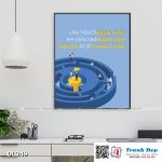 Tranh động lực trang trí phòng làm việc - Làm người đừng than, khi gian nan đừng nản, kiên trì ắt sẽ thành công - DL349