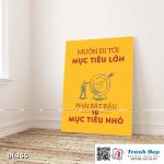 Tranh động lực trang trí phòng làm việc - Muốn đi tới mục tiêu lớn, phải bắt đầu từ mục tiêu nhỏ - v2 - DL365 - Ảnh 3