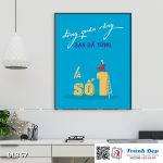 Tranh động lực trang trí phòng làm việc - Đừng quên rằng bạn đã từng là số 1 - DL367
