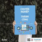 Tranh động lực trang trí phòng làm việc - Chào hàng chuyên nghiệp để bán hàng thành công - DL394 - Ảnh 3