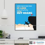 Tranh động lực trang trí phòng làm việc - Những gì bạn cố gắng trong im lặng - DL413