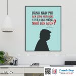 Tranh động lực trang trí phòng làm việc - Đằng nào thì bạn cũng phải nghĩ (Donald Trump) - DL457