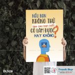 Tranh động lực trang trí phòng làm việc - Nếu bạn không thử, làm sao bạn biết có làm được hay không? - DL526 - Ảnh 3