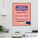 Tranh động lực trang trí phòng làm việc - Phục vụ khách hàng - DL533