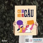 Tranh động lực trang trí phòng làm việc - Có 10 câu, nói 1 câu - DL547 - Ảnh 3
