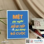 Tranh động lực để bàn làm việc - Mệt thì nghỉ rồi đi tiếp chứ đừng bỏ cuộc - SDB531