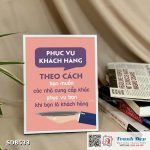 Tranh động lực để bàn làm việc - Phục vụ khách hàng - SDB533