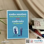 Tranh động lực để bàn làm việc - Khiêm nhường không tranh đấu với ai cả, hãy chiến đấu với chính mình - SDB534