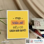 Tranh động lực để bàn làm việc - Mọi vấn đề đều có cách giải quyết - SDB538