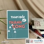 Tranh động lực để bàn làm việc - Thay đổi để thành công - SDB542