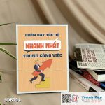 Tranh động lực để bàn làm việc - Luôn đạt tốc độ nhanh nhất trong công việc - SDB551