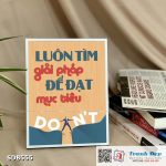 Tranh động lực để bàn làm việc - Luôn tìm giải pháp để đạt mục tiêu - SDB555