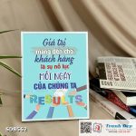 Tranh động lực để bàn làm việc - Giá trị mang đến cho khách hàng là sự nỗ lực mỗi ngày của chúng ta - SDB562