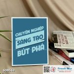 Tranh động lực để bàn làm việc - Chuyên nghiệp, sáng tạo, bứt phá - SDB563