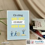 Tranh động lực để bàn làm việc - Có công mài sắt có ngày nên kim - SDB569