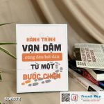 Tranh động lực để bàn làm việc - Hành trình vạn dặm cũng đều bắt đầu từ một bước chân - SDB572