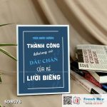 Tranh động lực để bàn làm việc - Trên bước đường thành công không có dấu chân của kẻ lười biếng - SDB576