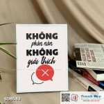 Tranh động lực để bàn làm việc - Không phàn nàn, không giải thích - SDB583