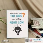 Tranh động lực để bàn làm việc - Đã mất công nghĩ, tại sao bạn không nghĩ lớn? - SDB585