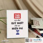 Tranh động lực để bàn làm việc - Thời gian là thứ quý nhất và nó miễn phí - SDB589