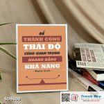 Tranh động lực để bàn làm việc - Để thành công, thái độ cũng ngang bằng khả năng - Walter Scott - SDB600