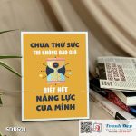 Tranh động lực để bàn làm việc - Chưa thử sức thì không bao giờ biết hết năng lực của mình - SDB601