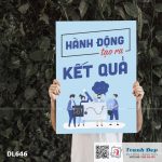 Tranh động lực trang trí phòng làm việc - Hành động tạo ra kết quả - DL646 - Ảnh 3