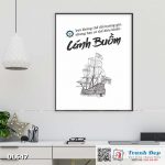 Tranh động lực trang trí phòng làm việc - Bạn không thể đổi hướng gió nhưng bạn có thể điều khiển cánh buồm - v2 - DL647