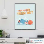 Tranh động lực trang trí phòng làm việc - Hiệu quả là trên hết - DL671