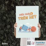 Tranh động lực trang trí phòng làm việc - Hiệu quả là trên hết - DL671 - Ảnh 3